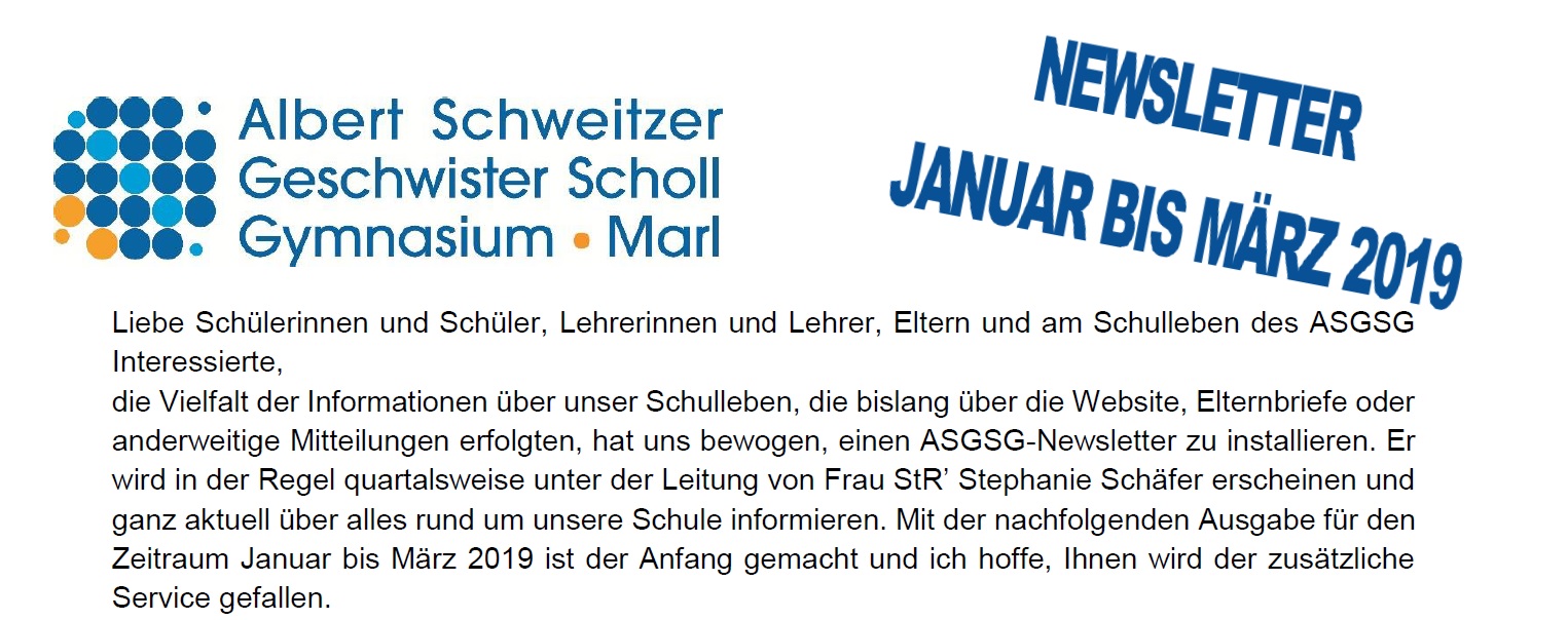 2019 04 01 Newsletter