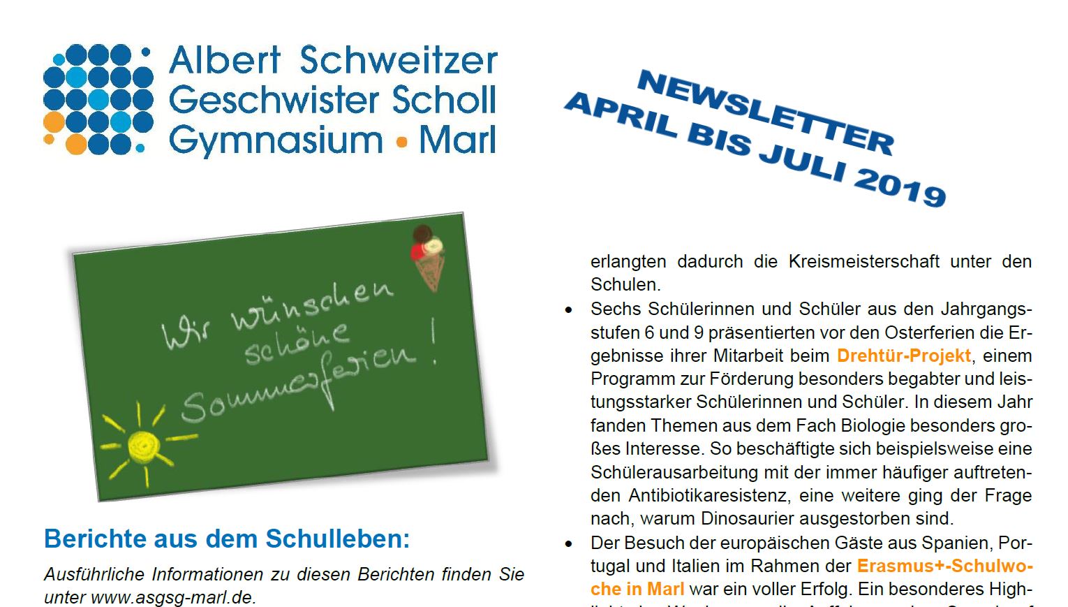 2019 07 11 Newsletter