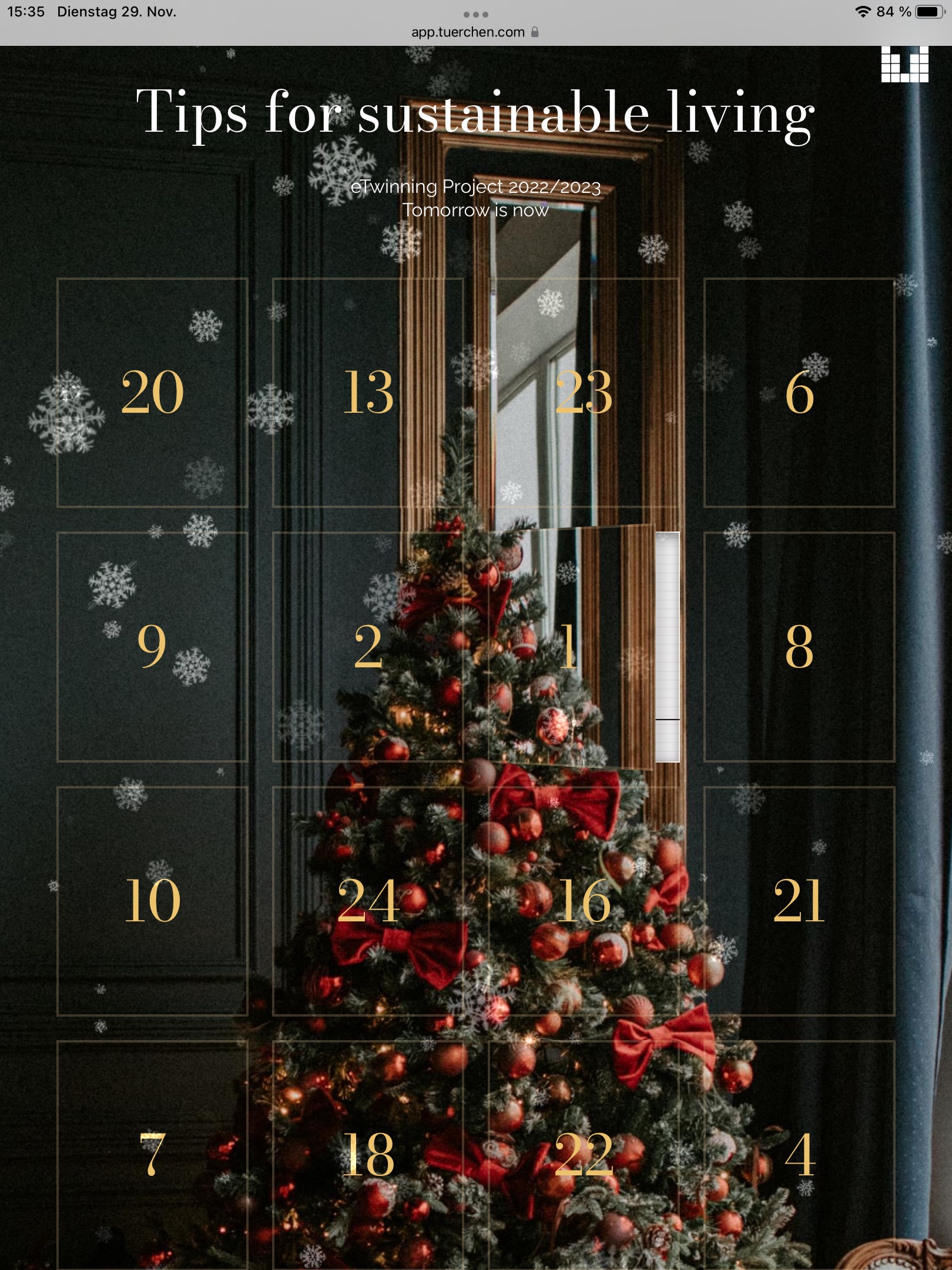 2022 12 01 Advent calendar for sustainable living