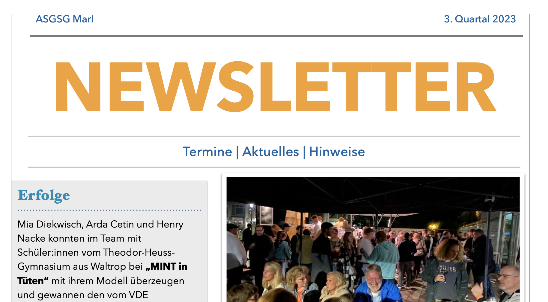 2023 10 19 Newsletter